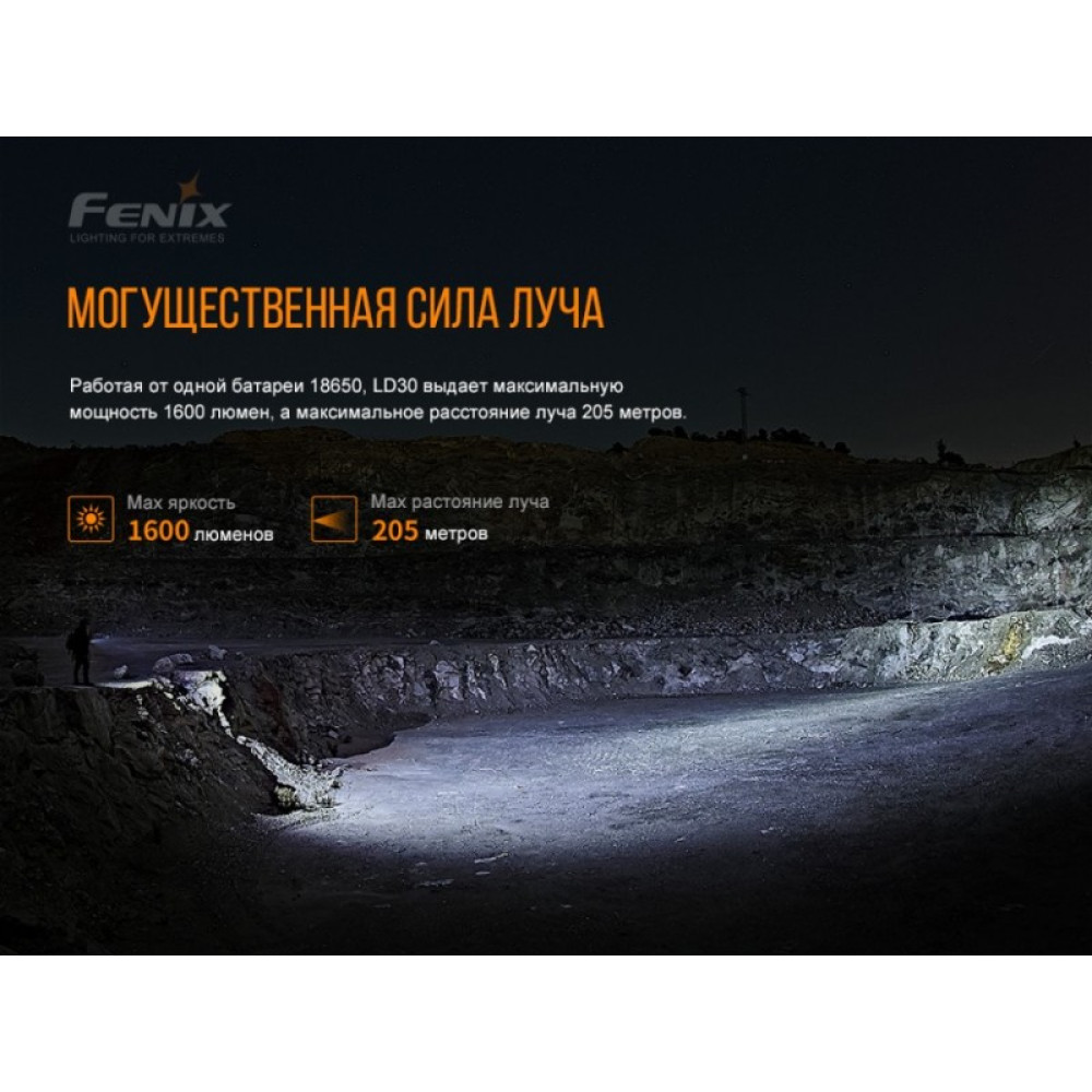 Фонарь Fenix LD30bi, LUMINUS SST40 LED