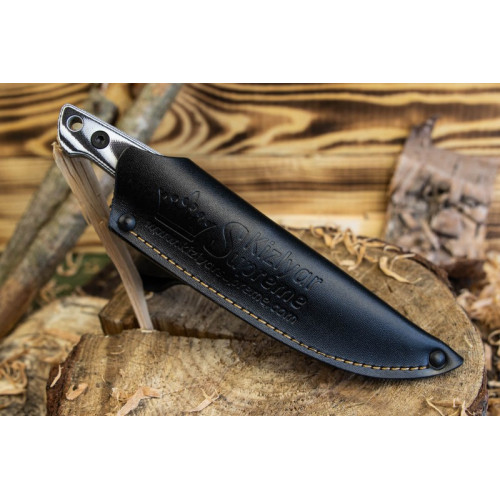 Туристический нож Santi AUS-8 StoneWash G10 кожа