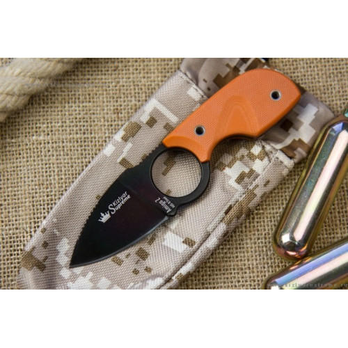 Шейный нож Amigo Z Black AUS-8 OH