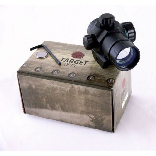 Коллиматорный прицел Target Optic 1х22 закрытого типа, на Weaver
