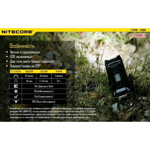 Фонарь Nitecore THUMB