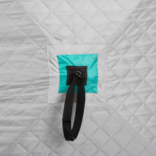 Палатка Helios Premier Комфорт 1,8x1,8 бирюза/серый