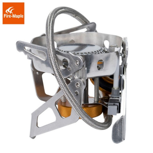 Горелка со шлангом, с широкой конфоркой и встроенным ветрозащитным экраном Sirius