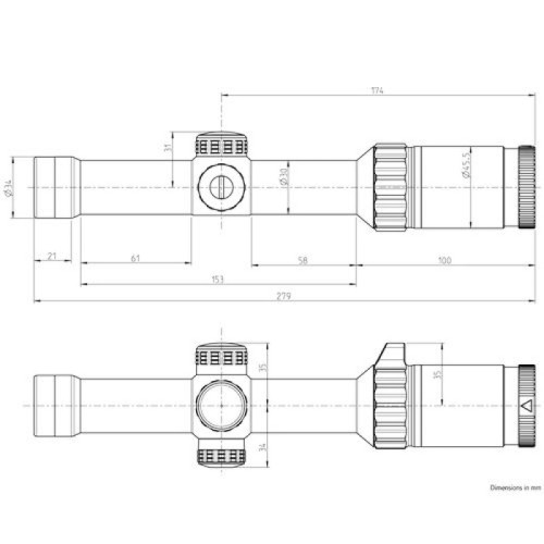 Оптический прицел Kahles K16i 1-6x24 L (сетка 3GR) с подсветкой