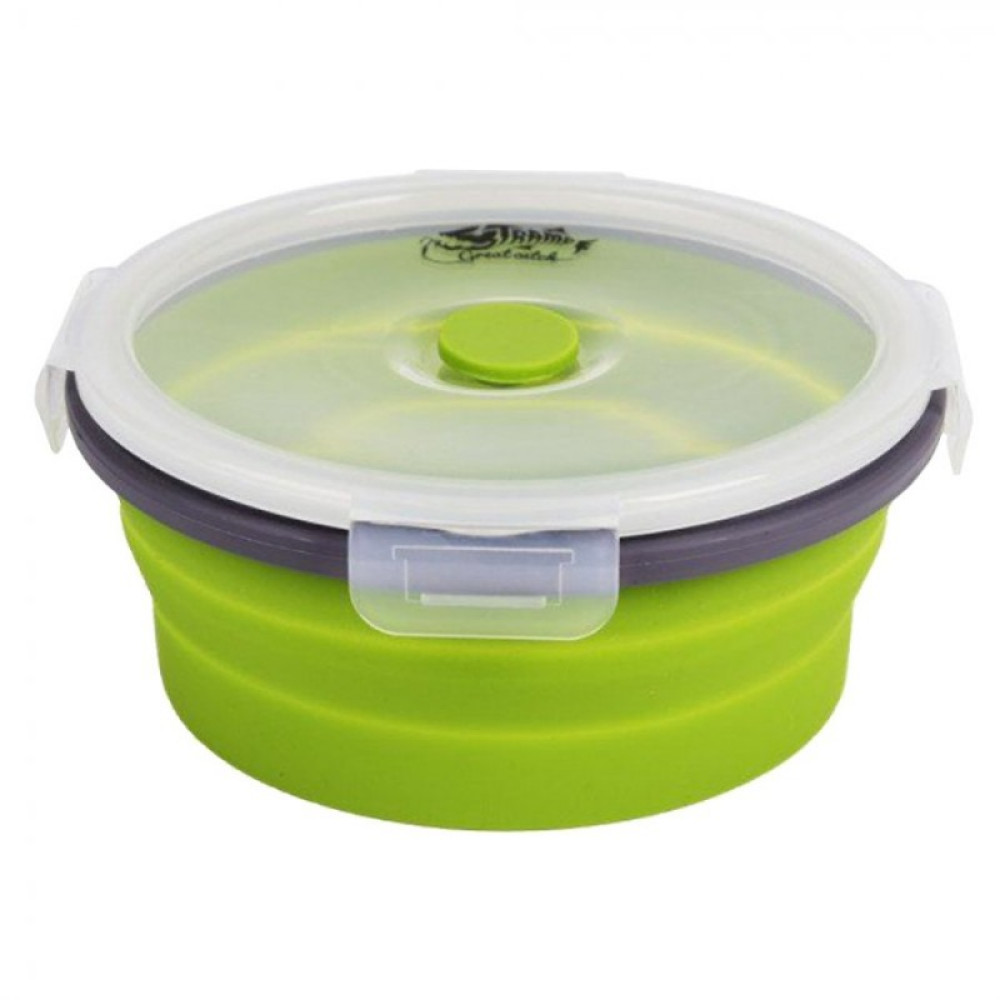 Tramp контейнер складной с крышкой-защелкой 800 мл (оливковый)
