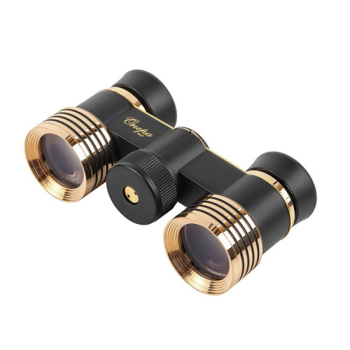 Бинокль театральный Veber Opera БГЦ 3x27, черно-золотистый, Черно-золотистый