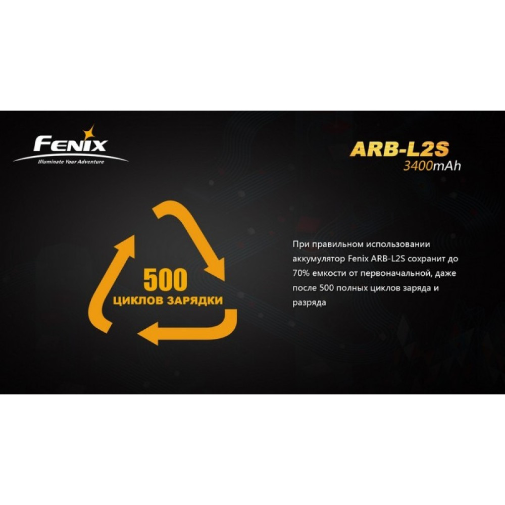 Аккумулятор 18650 Fenix ARB-L2S (3400mAh)