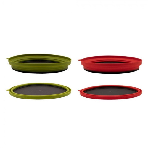 Tramp тарелка силиконовая с пластиковым дном 1070 мл (терракотовый)