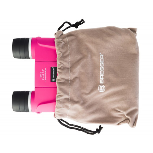 Бинокль детский Bresser Junior 6x18 FF, розовый