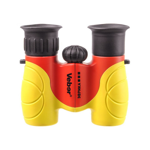 Бинокль детский Veber «Эврика» 6x21, желто-красный, Желто-красный