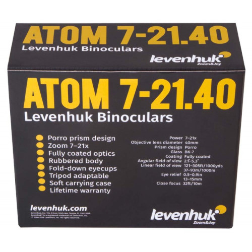 Бинокль Levenhuk Atom 7-21x40