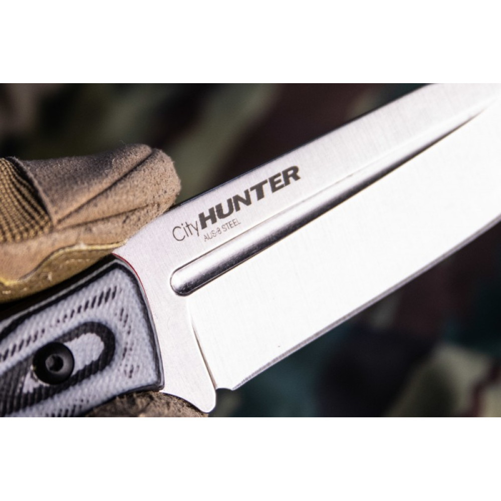 Туристичеcкий нож CityHunter AUS-8 Stonewash G10