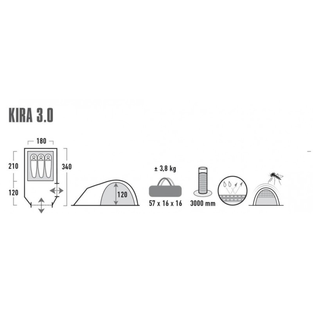 Палатка High Peak Kira 3