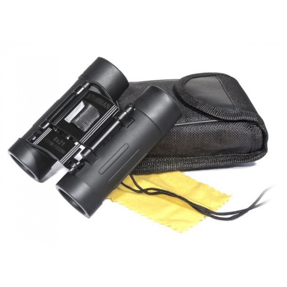 Бинокль STURMAN 8x21, черный, Черный