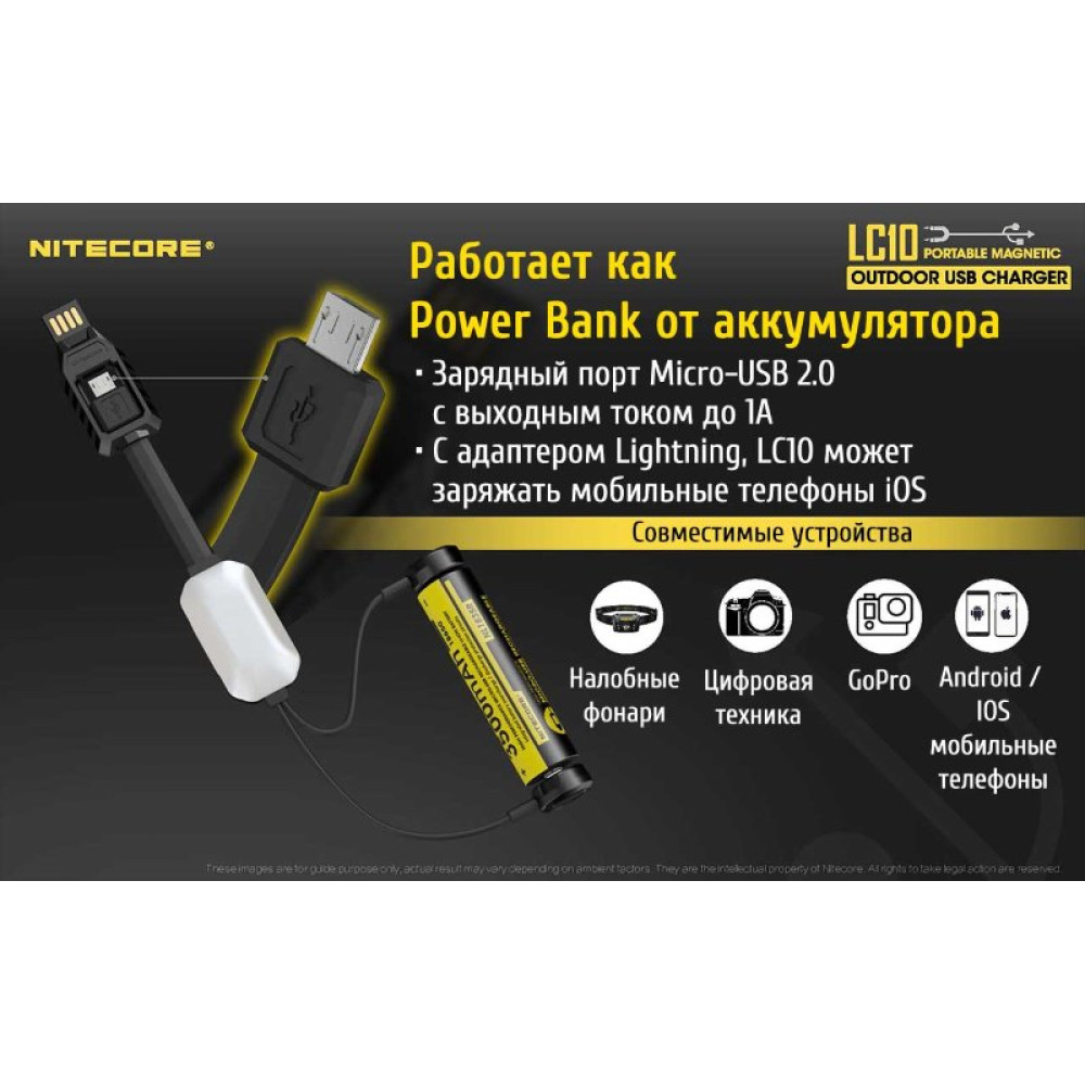 Зарядное устройство Nitecore LC10