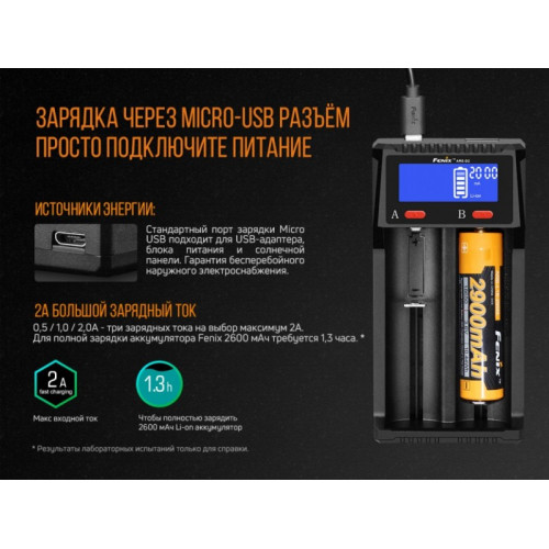 Зарядное устройство Fenix ARE-D2-E