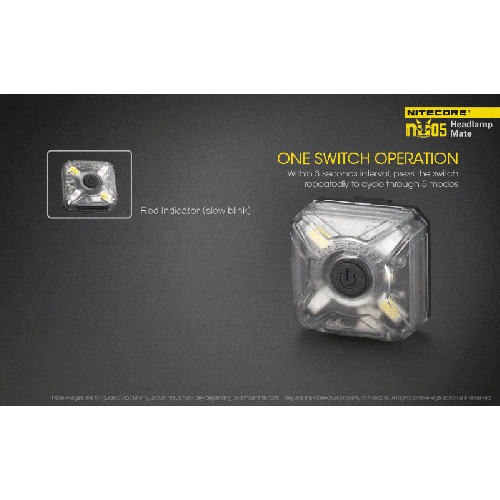 Фонарь налобный Nitecore NU05 Simple