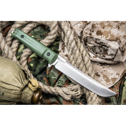 Туристический нож Senpai AUS-8 StoneWash Олива