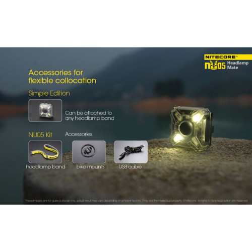 Налобный фонарь Nitecore NU05 Kit