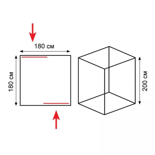 Палатка Tramp Cube 180 (желтый)