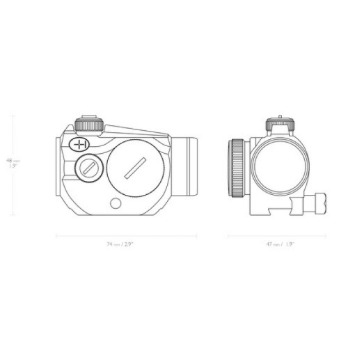 Коллиматорный прицел Hawke RD 1x20 (9-11 мм) (3MOA)