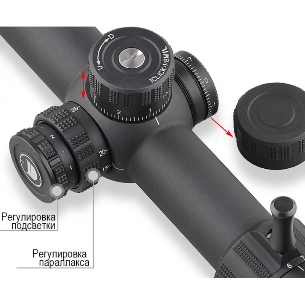 Оптический прицел Discovery ED-LHT 4-20X44SFIR MIL FW30