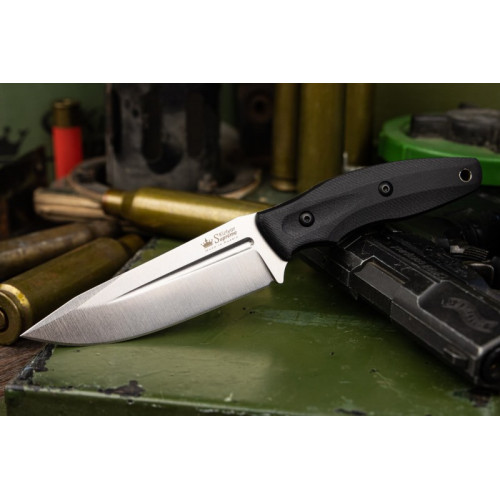 Туристичеcкий нож CityHunter AUS-8 Stonewash Black G10