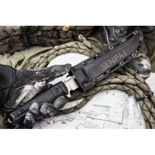 Тактический нож Senpai AUS-8 StoneWash Черный