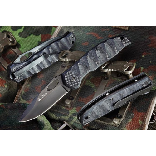 Складной нож Hero 440C Black Titanium