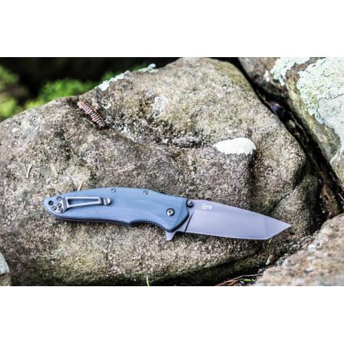 Складной нож Zorg D2 Gray Titanium