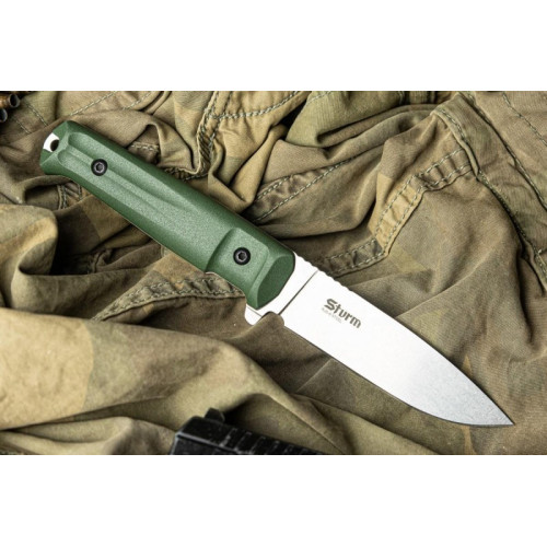 Тактический нож Sturm AUS-8 StoneWash Олива