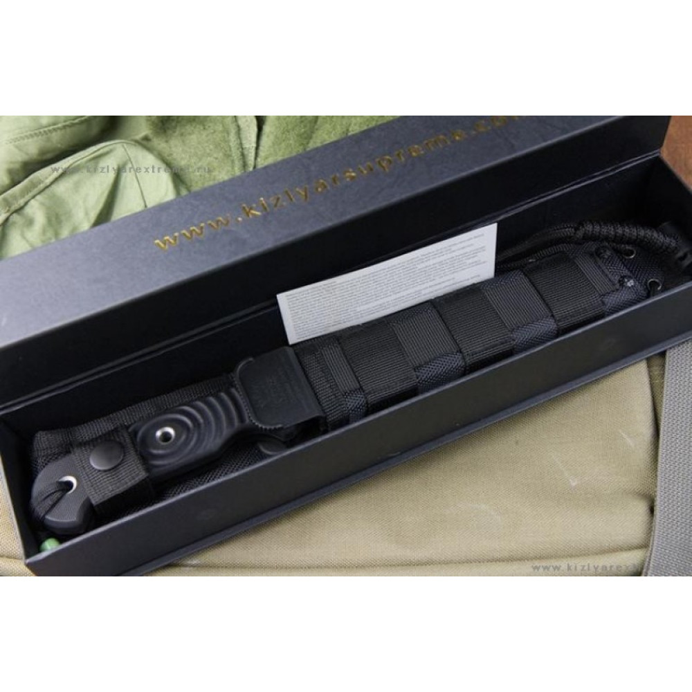 Туристический нож Vendetta AUS-8 Black Titanium