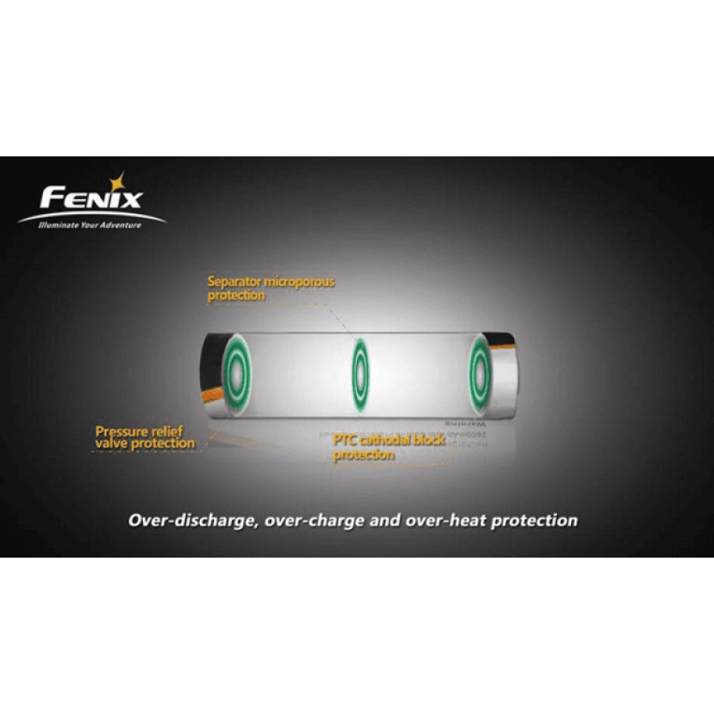 Аккумулятор 18650 Fenix ARB-L1S (2600 mAh) для RC10, RC15