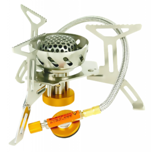 Tramp горелка туристическая складная со шлангом TRG-047 (сталь, латунь, алюминий)