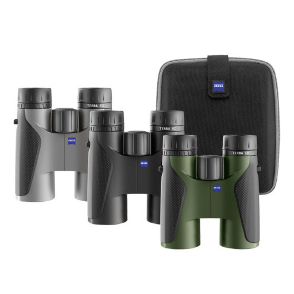 Бинокль Carl Zeiss TERRA ED 10x42, черно-зеленый, Черно-Зеленый