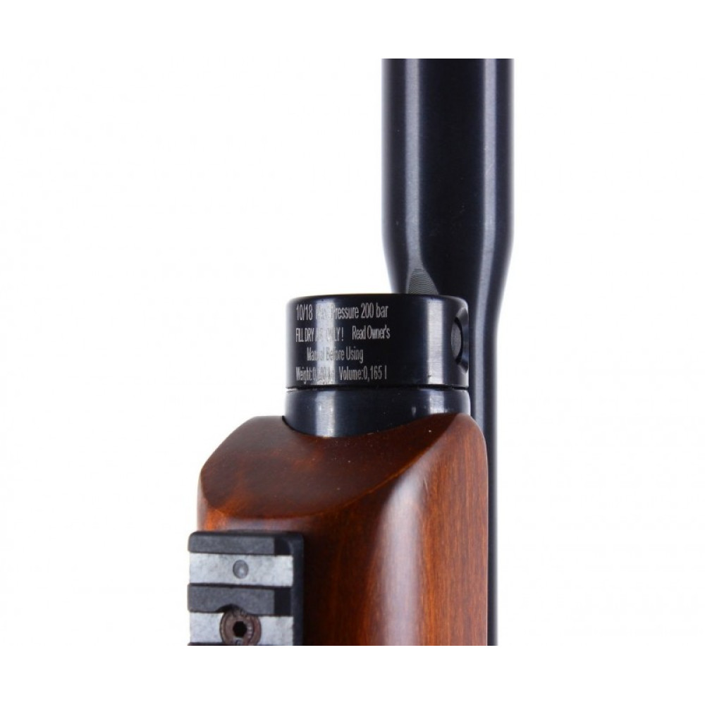 Пневматическая винтовка Hatsan Flashpup-W QE (дерево, PCP, модератор, 3 Дж) 5,5 мм