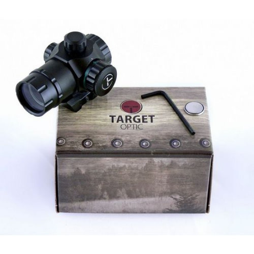 Коллиматорный прицел Target Optic 1х22 закрытого типа, на Weaver