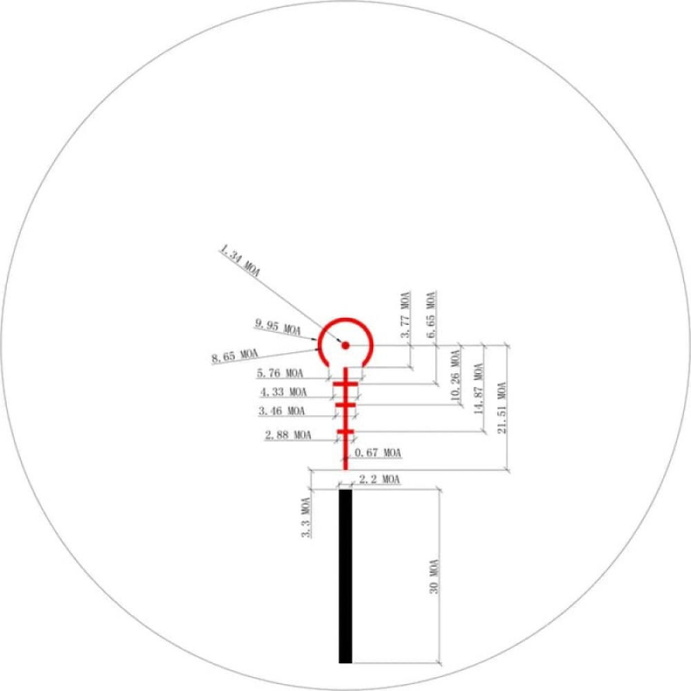 Оптический прицел Sightmark Core TX 1-4x24 (AR-223) зеленая/красная подсветка сетки, кольца в комплекте (SM13082AR.223)