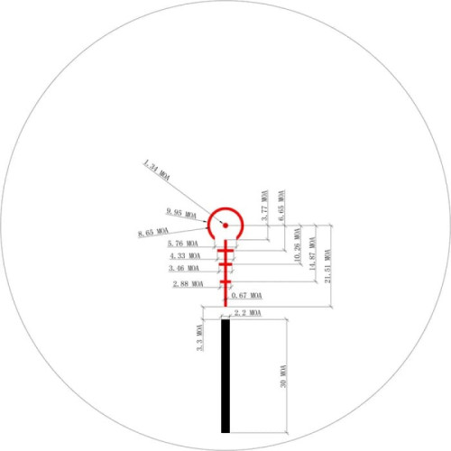 Оптический прицел Sightmark Core TX 1-4x24 (AR-223) зеленая/красная подсветка сетки, кольца в комплекте (SM13082AR.223)