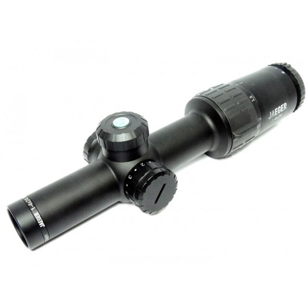 Оптический прицел Yukon Jaeger 1-4x24 с сетками CT01i или HB01i