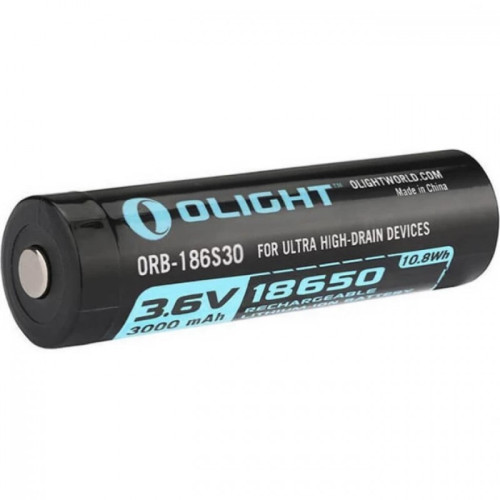 Аккумулятор Li-ion Olight HDC ORB-186S30 18650 3,7 В. 3000 mAh