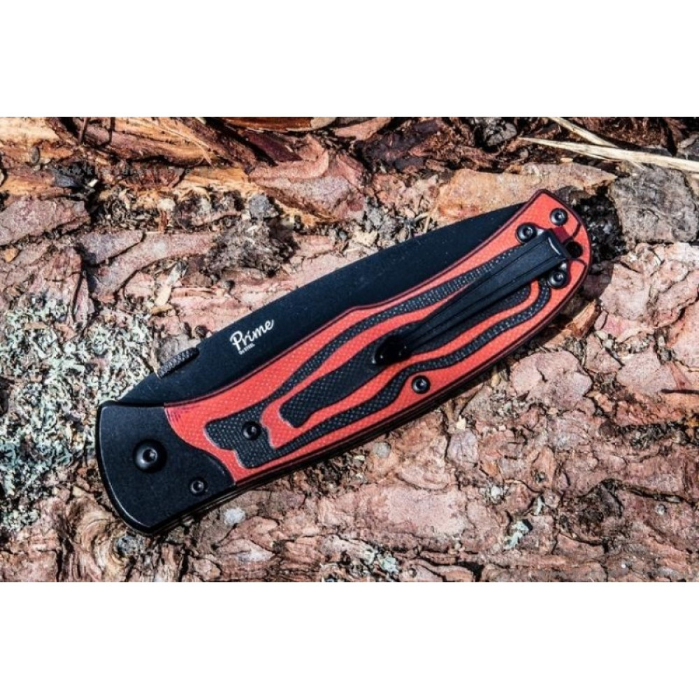 Складной нож Prime D2 Black Titanium G10