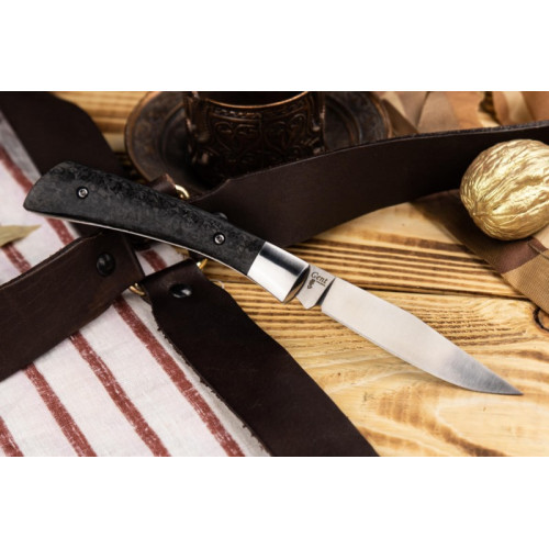 Складной нож Gent CPM S35VN Carbon StoneWash