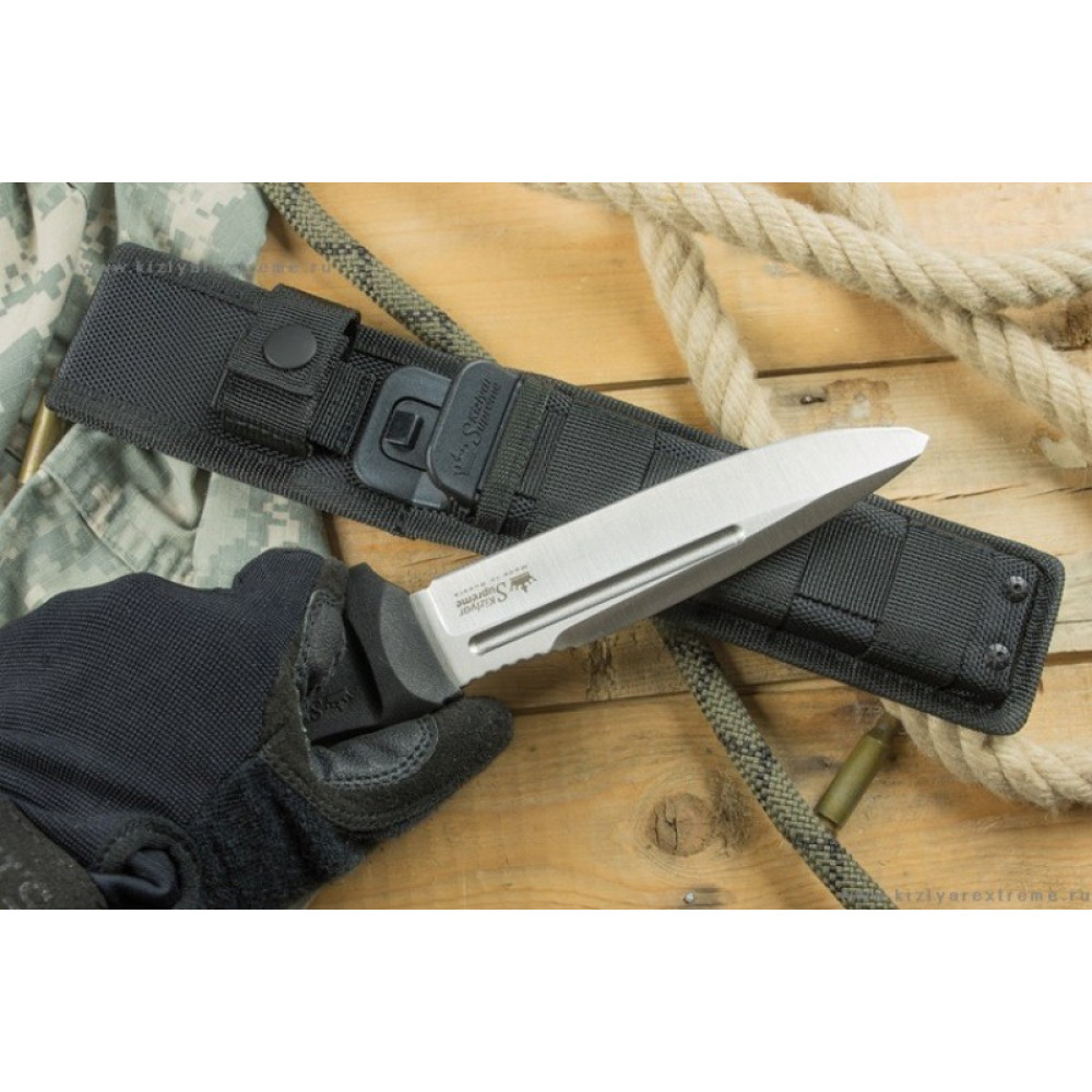 Тактический нож Centurion AUS-8 StoneWash Черные Ножны