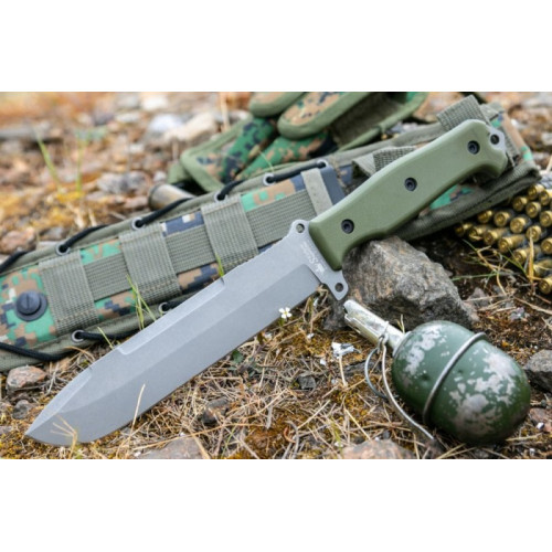 Нож выживания Survivalist X AUS-8 TacWash Green G10