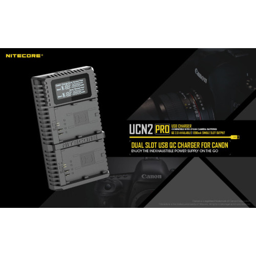 Зарядное устройство Nitecore UCN2 PRO Canon LP-E6N