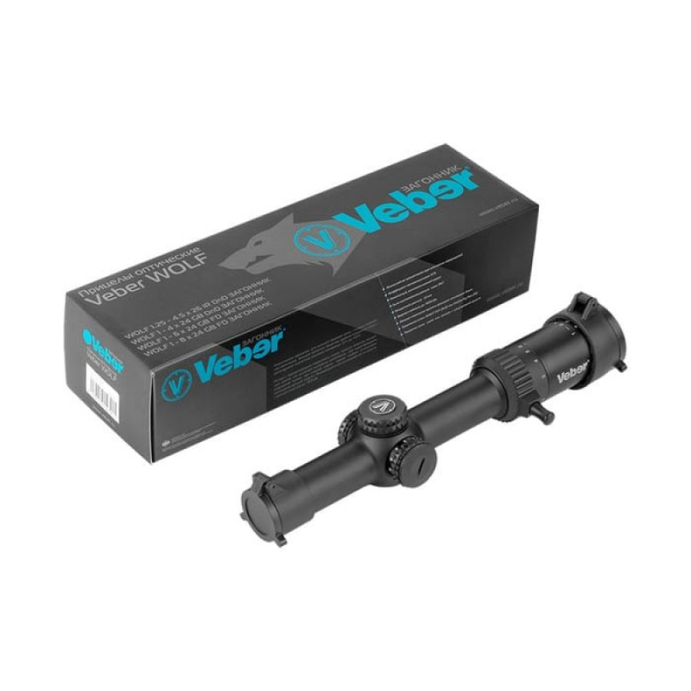 Оптический прицел Загонник Veber Wolf ПО 1-6х24 GB FD Загонник