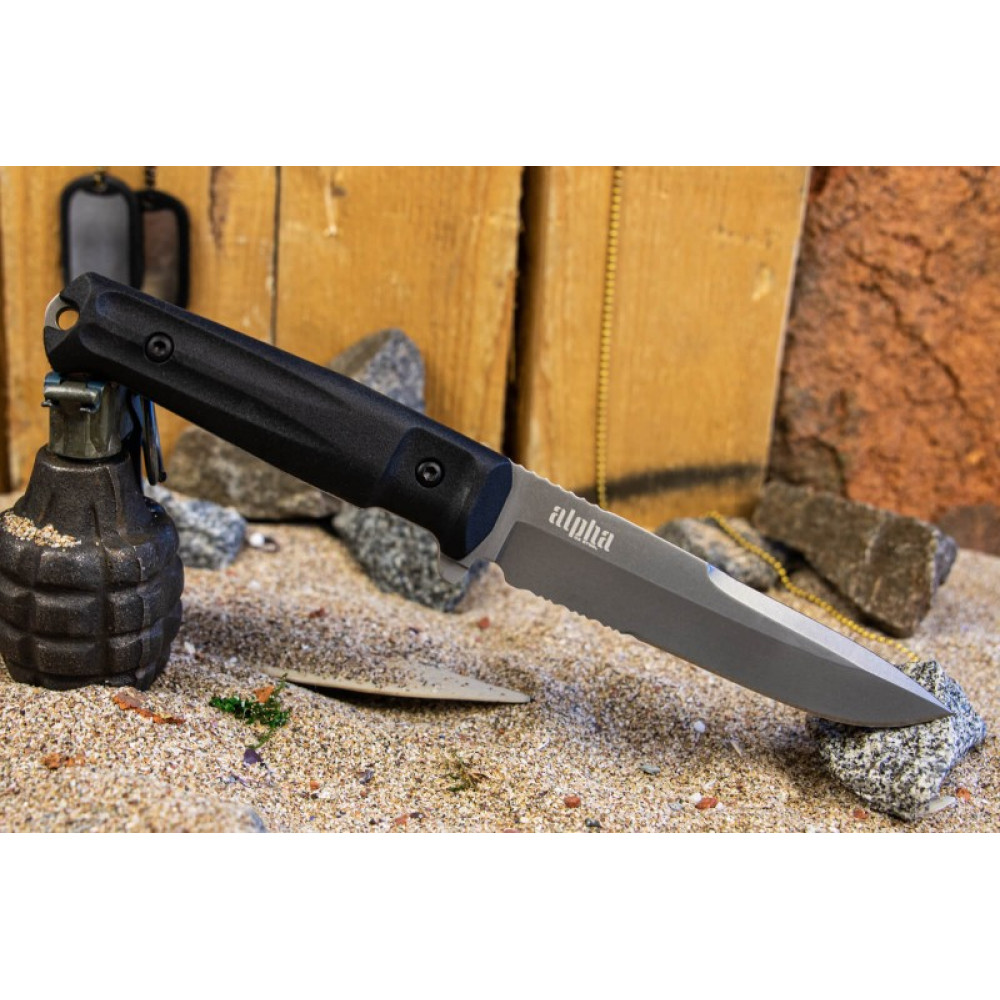 Тактический нож Alpha D2 Tacwash Serrated