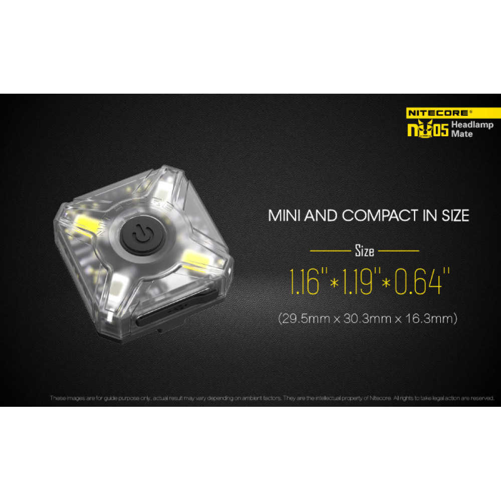 Фонарь налобный Nitecore NU05 Simple