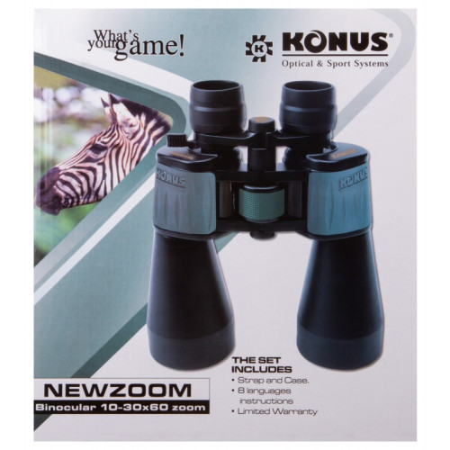 Бинокль Konus NewZoom 10-30x60